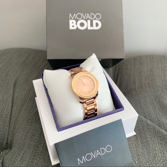 Movado Accessories - NWT authentic MOVADO Bold rosegold watch